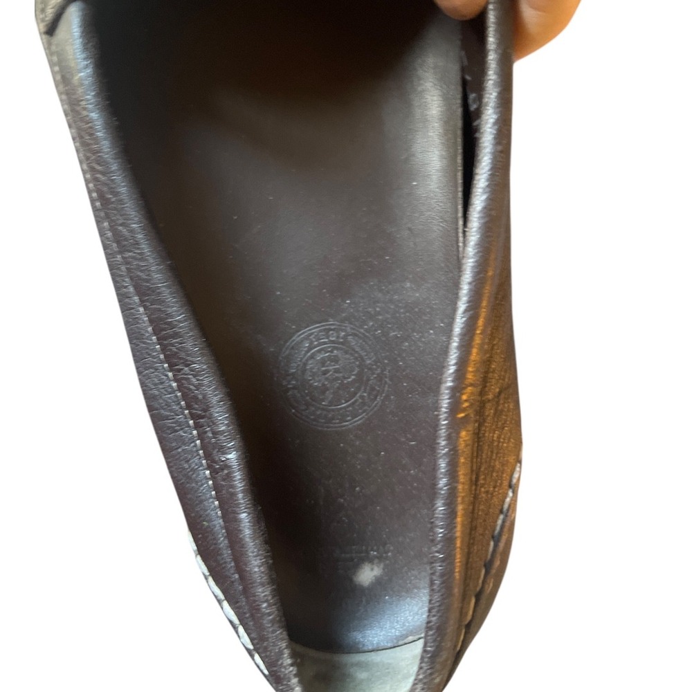 Bally Jasmine Brown‎ Leather Driving Loafers Designer Quiet Luxury 8 - Picture 10 of 12